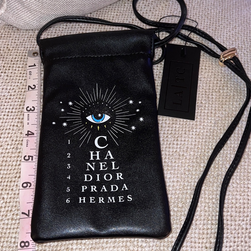 Phone pouch, festival bag, crossbody bag. Buttery soft vegan leather